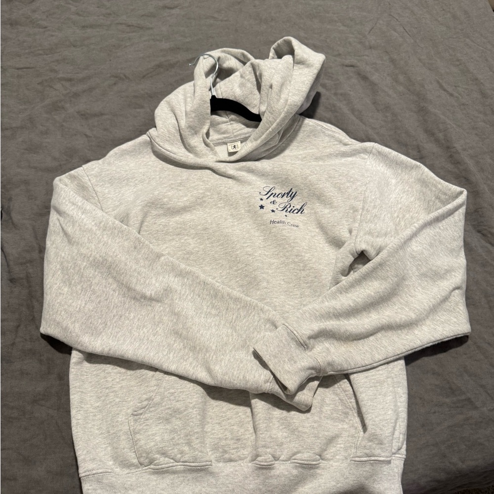 Sporty & Rich Light Gray Hoodie